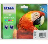 Epson C13T00840310 Original Epson Twin Pack T008 Colour Ink Cartridges C13T008403