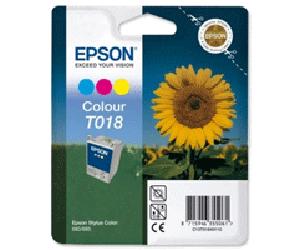 Epson T018401 Original Epson T018 Color Ink Cartridge