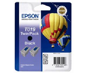 Epson T019402 Original Epson T019 Twin Pack Black Ink Cartridges