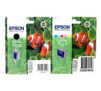 Epson T026 +T027 Original Black + Colour Stylus Photo 810/830/830U/925 /935