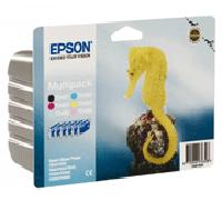 Epson T048740 Original Epson T0487 Six Colour Multi Pack (B/C/M/Y/LC/LM) Ink Cartridges