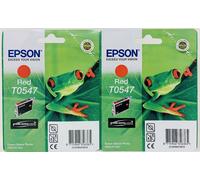 Epson T0547 Original Cartridge Red Stylus Photo R800/Stylus Photo R1800 X 2Pcs