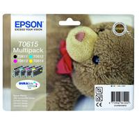Epson T0615 Ink Cartridges Black & Colour Teddy Stylus DX3800 DX4200 DX4800 615