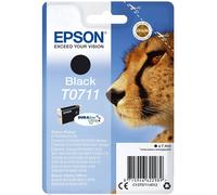 Epson T0711 Cheetah Black, Genuine, DURABrite Ultra Ink