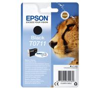 Epson T0711 Cheetah Black Standard Capacity Ink Cartridge 7ml - C13T07114012 - Epson Stylus DX Series Ink Cartridges - Epson Stylus DX9400F WiFi Ink Cartridges