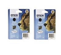 Epson C13T07114H20 Original Epson T0711H DuraBrite Ultra High Capacity Black Ink Cartridge (Twin Pack)