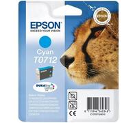 Epson T0712 (T071240) Cyan Original Ink Cartridge (Cheetah)