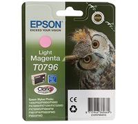 Genuine Epson T0796 Light Magenta Owl Claria Ink Cartridge Stylus Photo New