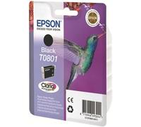 Epson T0801 Black Hummingbird Genuine Ink, Claria Photo HD Ink 1,