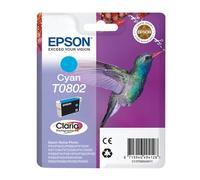 Epson T0802 Cyan Hummingbird Genuine Ink, Claria Photo HD Ink Cartridge