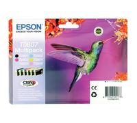Epson T0807 Claria Photographic Ink Cart CMYK/LC/LM Mpk C13T08074011