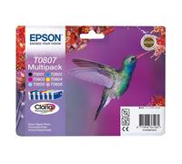 Epson T0807 (T080740) Original Ink Cartridge Multi Pack (Hummingbird)