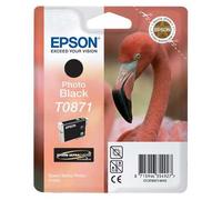 Epson T0871 (T087140) Photo Black Original Ink Cartridge (Flamingo)