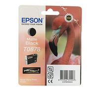 Epson T0878, Print Cartridge, 1 x Matte Black, blister with RF alarm, Genuine