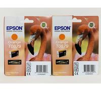Epson T0879 Original Orange Cartridge for Epson Stylus Photo R1900 x 2 Pieces