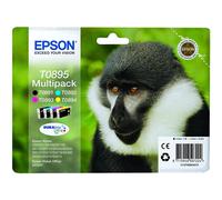 Epson T08954010 Ink Cartridge for S20/SX100 Series Printer, Black/Cyan/Magenta/Yellow, Genuine