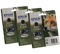Epson T1281 Original Ink Cartridge, Black (Pack of 3), Genuine