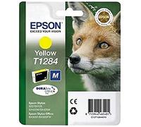Epson C13T12844010 Original Epson T1284 DuraBrite Ultra Fox Standard Capacity Yellow Ink Cartridge