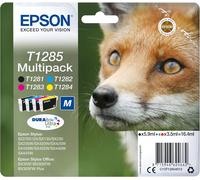 Epson T1285 Fox Genuine Multipack, 4-colours Ink Cartridges, Standard
