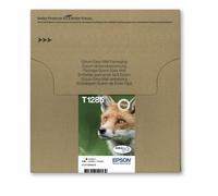 Epson T1285 Fox Genuine Multipack, Eco-Friendly Packaging, 4-colours Ink Cartridges, DURABrite Ultra Ink