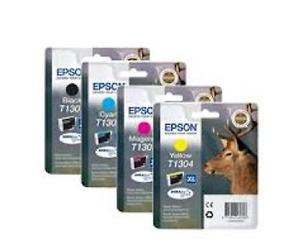Epson T1301 Black and T1306 Colour Genuine Original Multipack 4 x Ink Cartridges