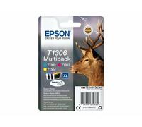Epson T1306 Cyan Magenta Yellow XHY Cartridge (Pack of 3)