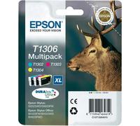 Epson T1306 Multipack Ink cartridge - 3-pack Yellow, cyan, magenta