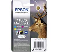 Epson T1306XL Stag Genuine High Yield Multipack, 3colours DURABrite Ultra Ink...
