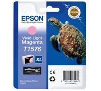 Epson T1576 Turtle Vivid Light Standard Capacity Magenta Ink Cartridge 26ml - C13T15764010