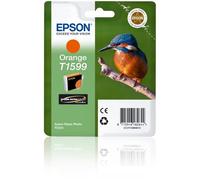 Epson T1599 Orange. Colour ink type: Pigment-based ink Colour ink page yield: 1200 pages Colour ink volume: 17 ml Printing colours: Orange Quantity per pack: 1 pc(s)
