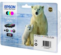 EPSON T2636 26XL ORIGINAL SET OF 4 INKS POLAR BEAR T2621 T2632 T2633 T2634 unbox