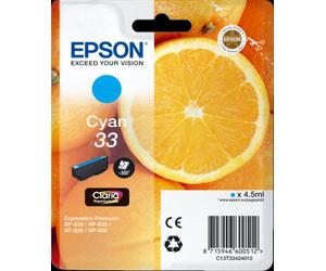 Epson T334240 Original Cyan Epson 33 Ink Cartridge (T3342) Printer Cartridge