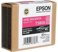 Epson C13T580A00 Original Vivid Magenta Epson T580A Ink Cartridge (C13T580A00) Printer Cartridge