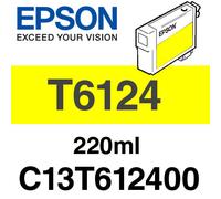 Epson T6124 Yellow 220ml Ink Cartridge