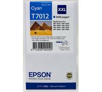 Epson T7012 Original Cyan XXL Cartridge Workforce Pro WP-4015/4025/4515 (3.4K)