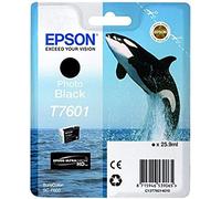 Epson T760140 Killer Whale T7601 Ink Cartridge, Photo Black, Genuine