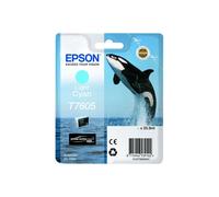 Epson T7605 Killer Whale Light Cyan Standard Capacity Ink Cartridge 26ml for Sur
