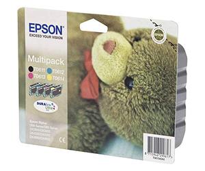 Epson Teddybear Multipack: 4 x 8ml Original Ink Cartridges
