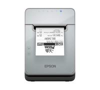 Epson TM-L100, 8 dots/mm (203dpi), cutter, linerless, USB, Lightning, BT, Ethernet, black label printer, direct thermal resolution: 8 dots/mm (203dpi), media width (max): 80 mm, roll diameter