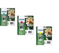 Epson Toner Cartridge for T1282/T1283/T1284, Cyan/Magenta/Yellow (Pack of 3), Genuine