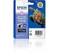 Epson Turtle T1576 Vivid Light Magenta. Colour ink type: Pigment-based ink Cartridge capacity: High (XL) Yield Colour ink page yield: 2300 pages Colour ink volume: 25.9 ml Printing colours: Vivid ligh