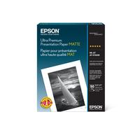 Epson Ultra Premium Presentation Paper MATTE (8.5x11 Inches, 50 Sheets) (S041341),White