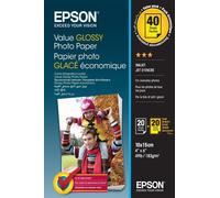 Epson Value Glossy Photo Paper 40 Sheets 10 x 15 cm C13S400044