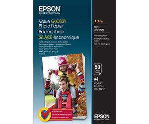 Epson Value Glossy Photo Paper - A4 - 50 sheets