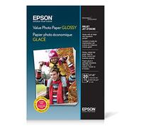 Epson Value Photo Paper Glossy, 4"x6", 20 Sheets (S400032)