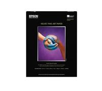 Epson Velvet Fine Art Paper (8.5x11 Inches, 20 Sheets) (S041636), White