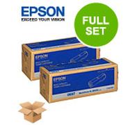 Epson WorkForce AL-M400DN Printer Toner Cartridges (2 Pack) -C13S050697 Multipack Original