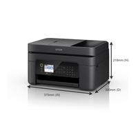 Epson WorkForce WF-2850DWF Print/Scan/Copy/Fax Wi-Fi Printer with ADF, Black