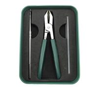 Eptchn Slanted Nail Clippers - Precision Angled Blade for Burr-Free Fingernail/Toenail Cuts, Ergonomic Non-Slip Grip, Easy Rinse Cleaning (Green)