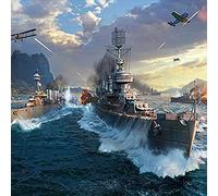 EPTIC 5D Diamond Painting Coarse Warship Plane Diamond Painting 40 X 40 Cm DIY Embroidery Painting Cross Stitch Diamond Decoration for Home Wall Decor 50x50CM
